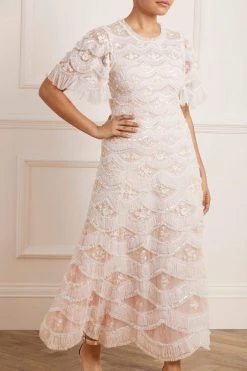 Needle & Thread Holding LTD Lunette Blossom Ankle Gown