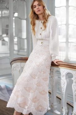 Needle & Thread Holding LTD Lunette Blossom Ankle Skirt