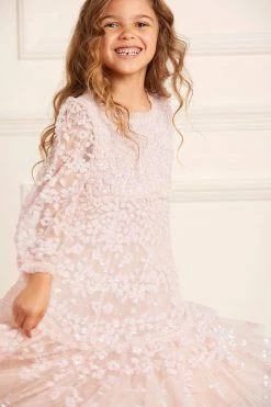 Needle & Thread Holding LTD All-Kids Margot Long Sleeve Kids Dress