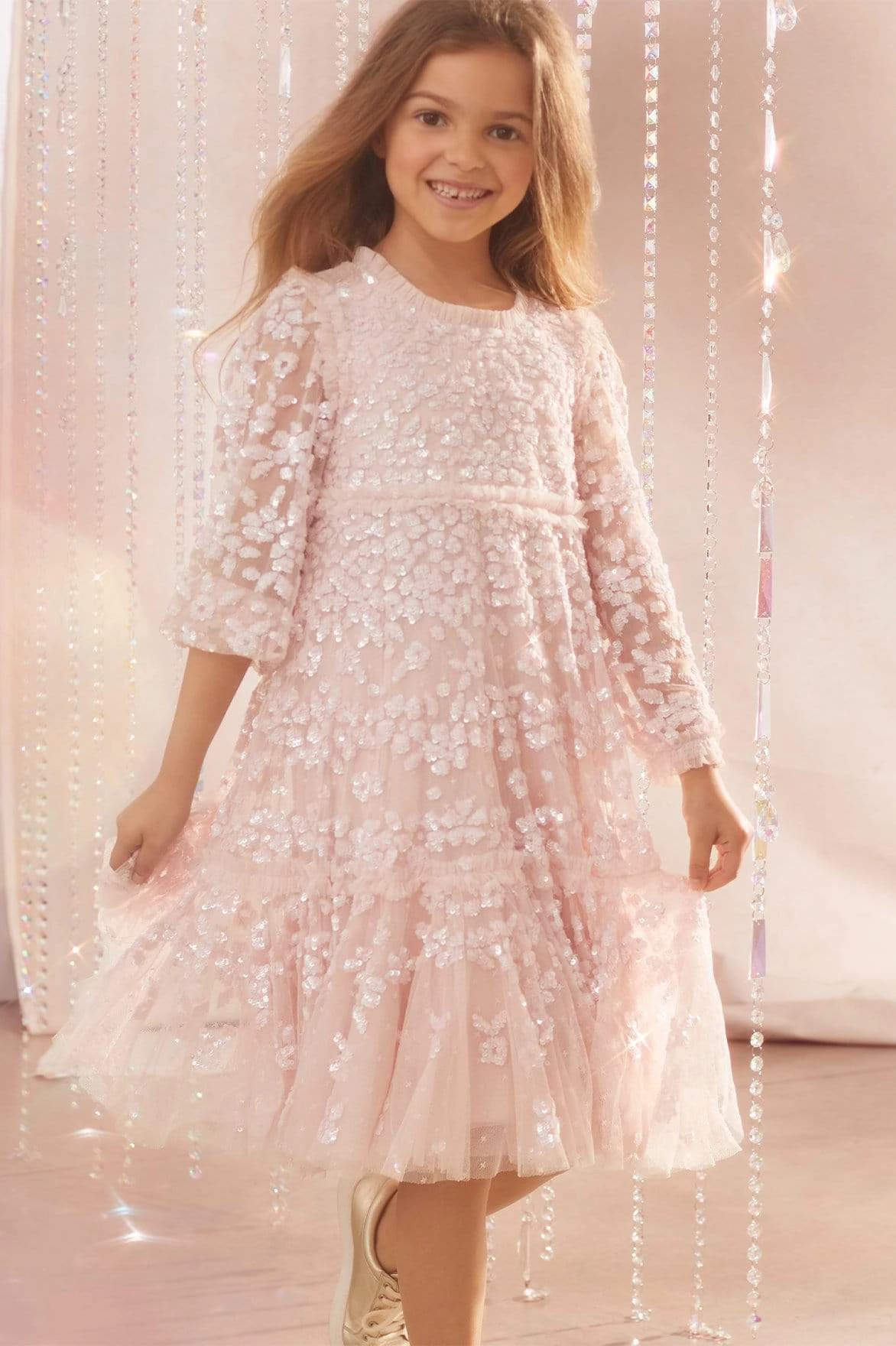 Needle & Thread Holding LTD All-Kids Margot Long Sleeve Kids Dress