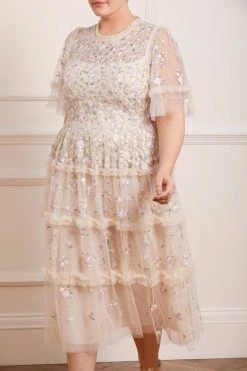 Needle & Thread Holding LTD Martha Ditsy Round Neck Ballerina Dress All - Womenswear