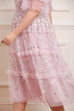 Needle & Thread Holding LTD Martha Ditsy Round Neck Ballerina Dress