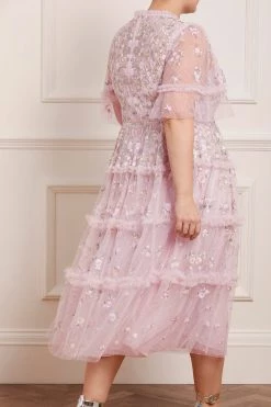 Needle & Thread Holding LTD Martha Ditsy Round Neck Ballerina Dress