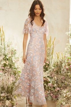 Needle & Thread Holding LTD All - Womenswear Mary Rose Scoop Neck Ankle Gown