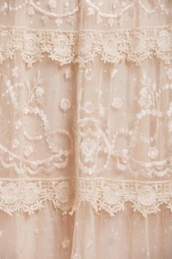 Needle & Thread Holding LTD Midsummer Lace Round Neck Gown