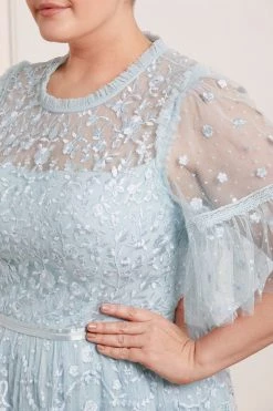 Needle & Thread Holding LTD Midsummer Lace Round Neck Gown All - Womenswear