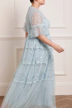 Needle & Thread Holding LTD Midsummer Lace Round Neck Gown All - Womenswear