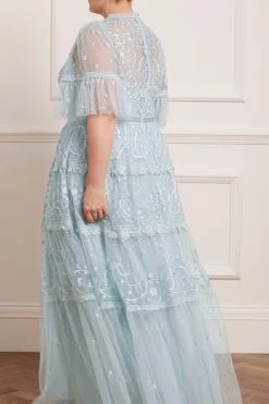 Needle & Thread Holding LTD Midsummer Lace Round Neck Gown All - Womenswear