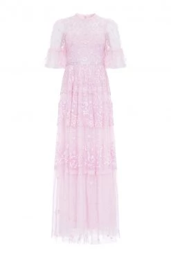 Needle & Thread Holding LTD Midsummer Lace Round Neck Gown