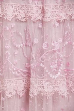 Needle & Thread Holding LTD Midsummer Lace Round Neck Gown