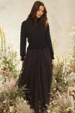 Needle & Thread Holding LTD Mixed Stitch Crochet Trim Short Jumper 17 Needle & Thread Holding LTD Mixed Stitch Crochet Trim Short Jumper