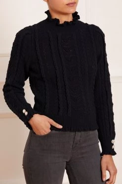 Needle & Thread Holding LTD Mixed Stitch Crochet Trim Short Jumper 11 Needle & Thread Holding LTD Mixed Stitch Crochet Trim Short Jumper