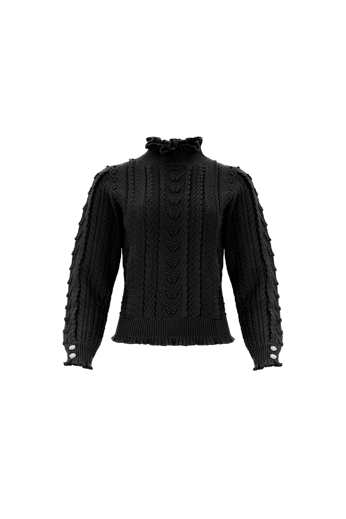 Needle & Thread Holding LTD Mixed Stitch Crochet Trim Short Jumper 2 Needle & Thread Holding LTD Mixed Stitch Crochet Trim Short Jumper