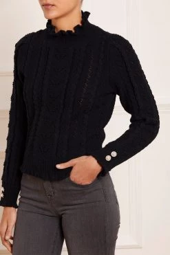 Needle & Thread Holding LTD Mixed Stitch Crochet Trim Short Jumper 12 Needle & Thread Holding LTD Mixed Stitch Crochet Trim Short Jumper