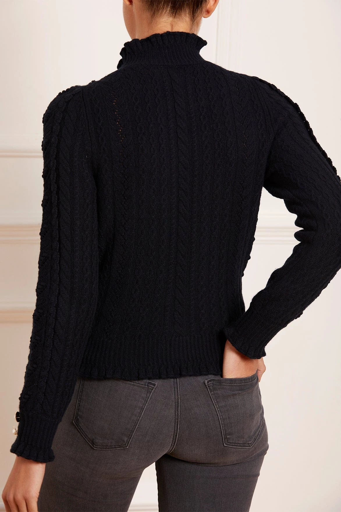 Needle & Thread Holding LTD Mixed Stitch Crochet Trim Short Jumper 8 Needle & Thread Holding LTD Mixed Stitch Crochet Trim Short Jumper