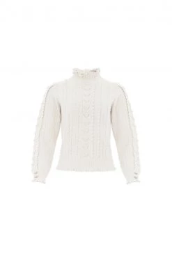 Needle & Thread Holding LTD All - Womenswear Mixed Stitch Crochet Trim Short Jumper