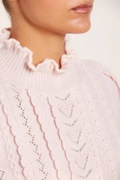 Needle & Thread Holding LTD Mixed Stitch Crochet Trim Short Jumper