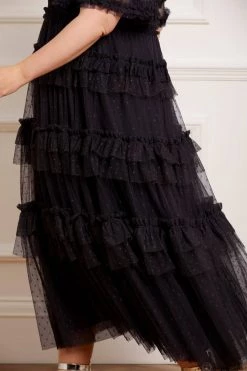 Needle & Thread Holding LTD Peaches Smocked Ankle Gown