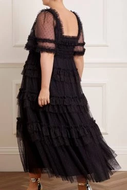 Needle & Thread Holding LTD Peaches Smocked Ankle Gown