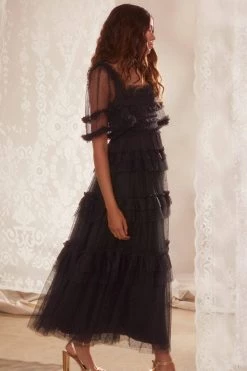 Needle & Thread Holding LTD Peaches Smocked Ankle Gown