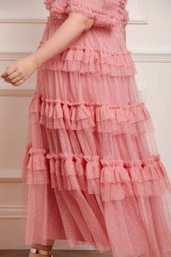Needle & Thread Holding LTD All - Womenswear Peaches Smocked Ankle Gown 15 Needle & Thread Holding LTD All - Womenswear Peaches Smocked Ankle Gown