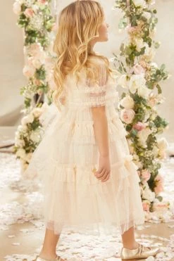 Needle & Thread Holding LTD Peaches Smocked Kids Dress