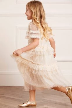 Needle & Thread Holding LTD Peaches Smocked Kids Dress