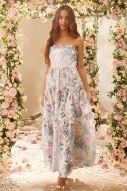 Needle & Thread Holding LTD Posy Blossom Corset Ankle Gown All - Womenswear