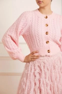 Needle & Thread Holding LTD Pretty Cable Short Cardigan All - Womenswear