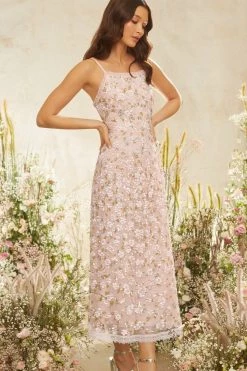 Needle & Thread Holding LTD Pretty Petals Bib Ballerina Dress