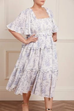 Needle & Thread Holding LTD Rambling Roses Cotton Smocked Midaxi Dress New Arrivals