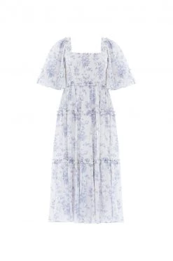 Needle & Thread Holding LTD Rambling Roses Cotton Smocked Midaxi Dress New Arrivals