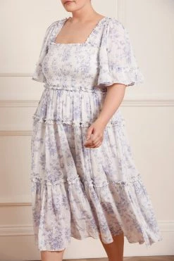 Needle & Thread Holding LTD Rambling Roses Cotton Smocked Midaxi Dress New Arrivals