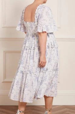 Needle & Thread Holding LTD Rambling Roses Cotton Smocked Midaxi Dress New Arrivals