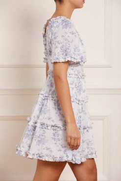 Needle & Thread Holding LTD New Arrivals Rambling Roses Cotton Micro Mini Dress