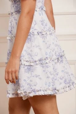 Needle & Thread Holding LTD New Arrivals Rambling Roses Cotton Micro Mini Dress