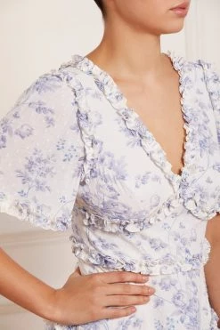 Needle & Thread Holding LTD New Arrivals Rambling Roses Cotton Micro Mini Dress