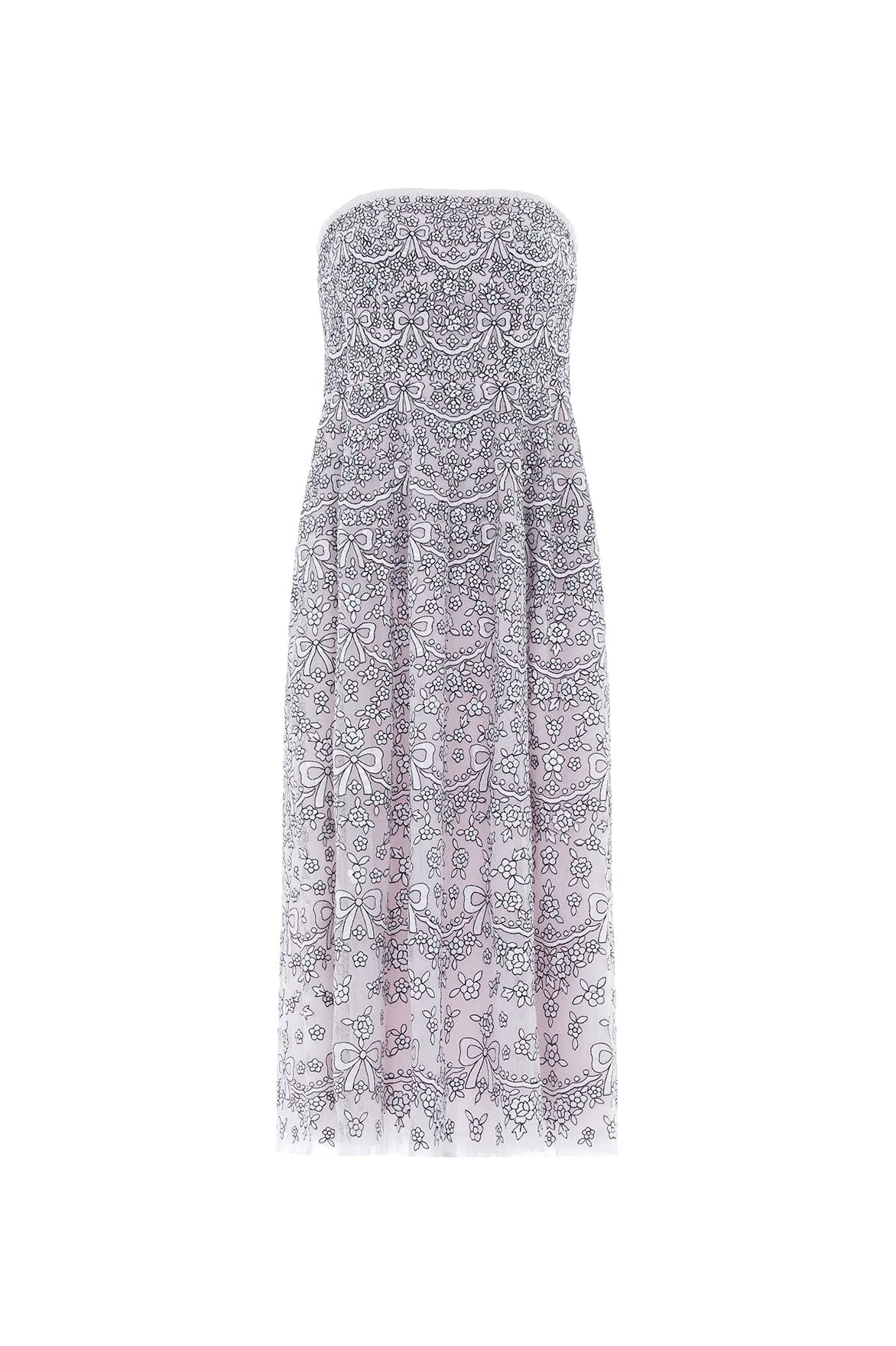 Needle & Thread Holding LTD Ribbon Lace Strapless Corset Ballerina Dress 2 Needle & Thread Holding LTD Ribbon Lace Strapless Corset Ballerina Dress