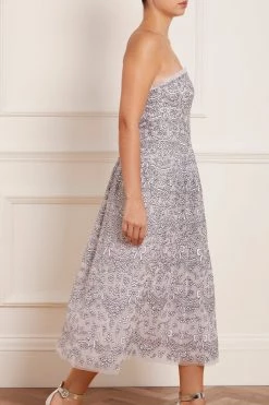 Needle & Thread Holding LTD Ribbon Lace Strapless Corset Ballerina Dress 13 Needle & Thread Holding LTD Ribbon Lace Strapless Corset Ballerina Dress