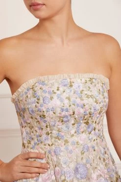 Needle & Thread Holding LTD Rose Dream Strapless Corset Ankle Gown New Arrivals