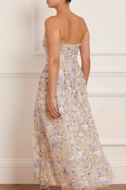 Needle & Thread Holding LTD Rose Dream Strapless Corset Ankle Gown New Arrivals