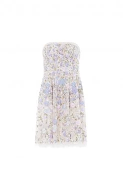 Needle & Thread Holding LTD New Arrivals Rose Dream Strapless Corset Micro Mini Dress