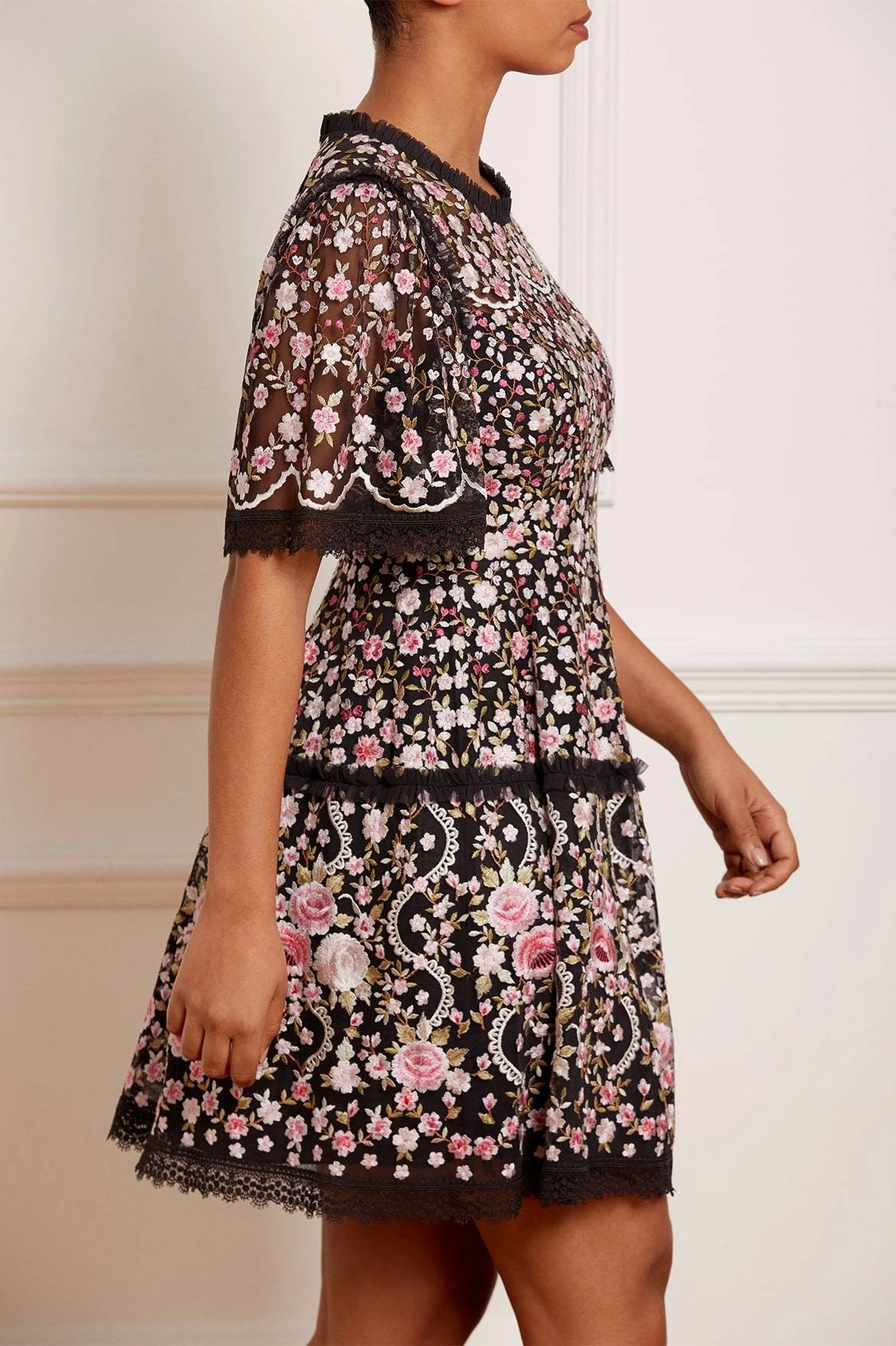 Needle & Thread Holding LTD Rosie Lace Micro Mini Dress All - Womenswear 4 Needle & Thread Holding LTD Rosie Lace Micro Mini Dress All - Womenswear