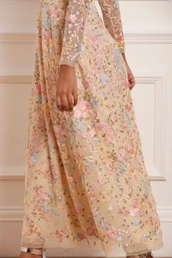 Needle & Thread Holding LTD Secret Garden Long Sleeve Ankle Gown All - Womenswear