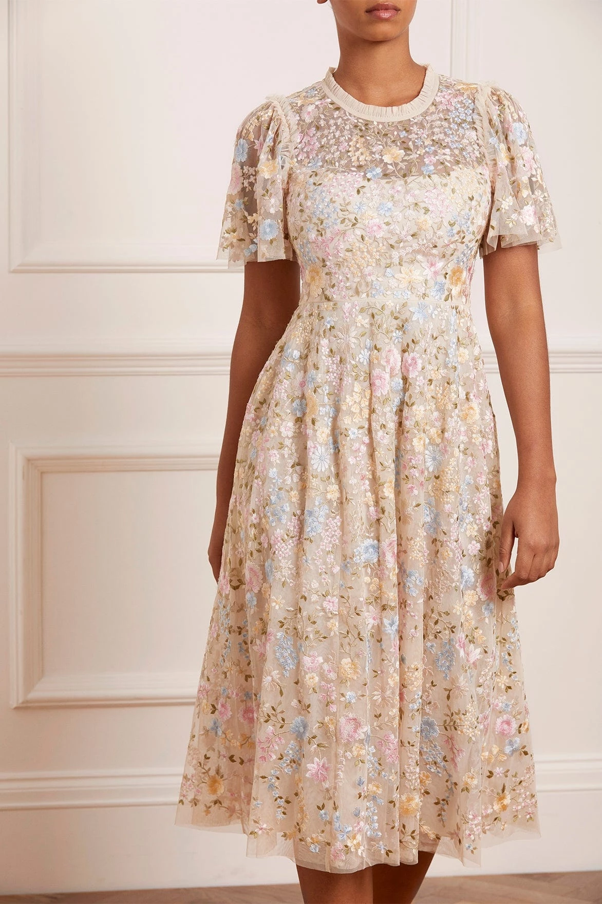 Needle & Thread Holding LTD All - Womenswear Secret Garden Short Sleeve Midaxi Dress 1 Needle & Thread Holding LTD All - Womenswear Secret Garden Short Sleeve Midaxi Dress