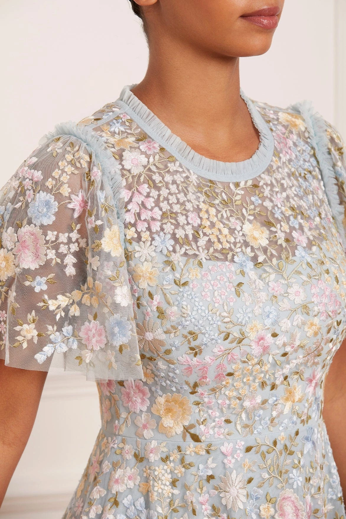 Needle & Thread Holding LTD All - Womenswear Secret Garden Short Sleeve Ankle Gown 4 Needle & Thread Holding LTD All - Womenswear Secret Garden Short Sleeve Ankle Gown