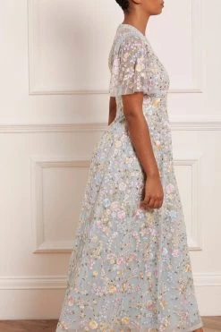 Needle & Thread Holding LTD All - Womenswear Secret Garden Short Sleeve Ankle Gown 14 Needle & Thread Holding LTD All - Womenswear Secret Garden Short Sleeve Ankle Gown