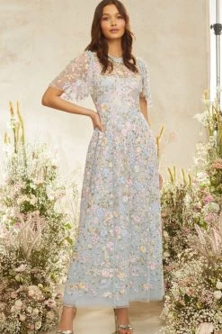 Needle & Thread Holding LTD All - Womenswear Secret Garden Short Sleeve Ankle Gown 17 Needle & Thread Holding LTD All - Womenswear Secret Garden Short Sleeve Ankle Gown