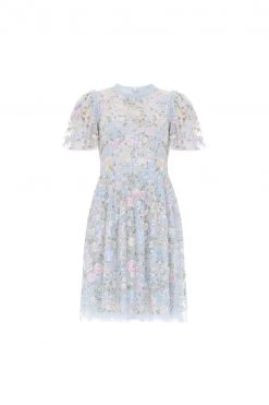 Needle & Thread Holding LTD Secret Garden Short Sleeve Micro Mini Dress