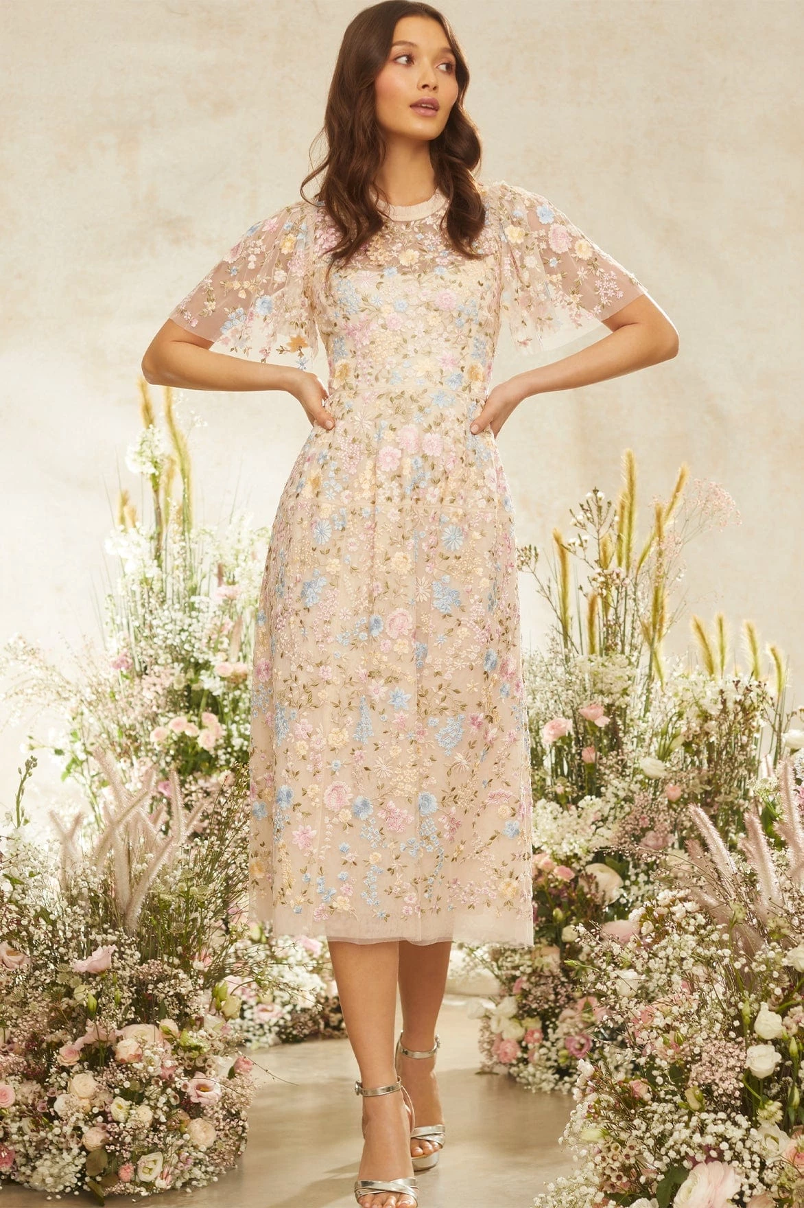 Needle & Thread Holding LTD All - Womenswear Secret Garden Short Sleeve Midaxi Dress 9 Needle & Thread Holding LTD All - Womenswear Secret Garden Short Sleeve Midaxi Dress